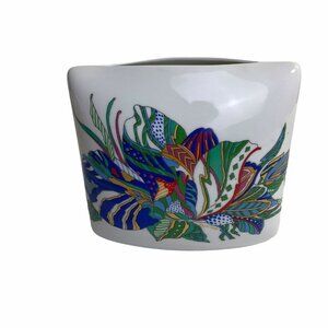 Brigette Deoge for Rosenthal, Germany Mid Century Pillow Vase Bright Colored 70s